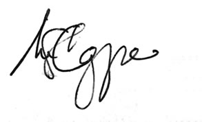 Mel Cappe's signature